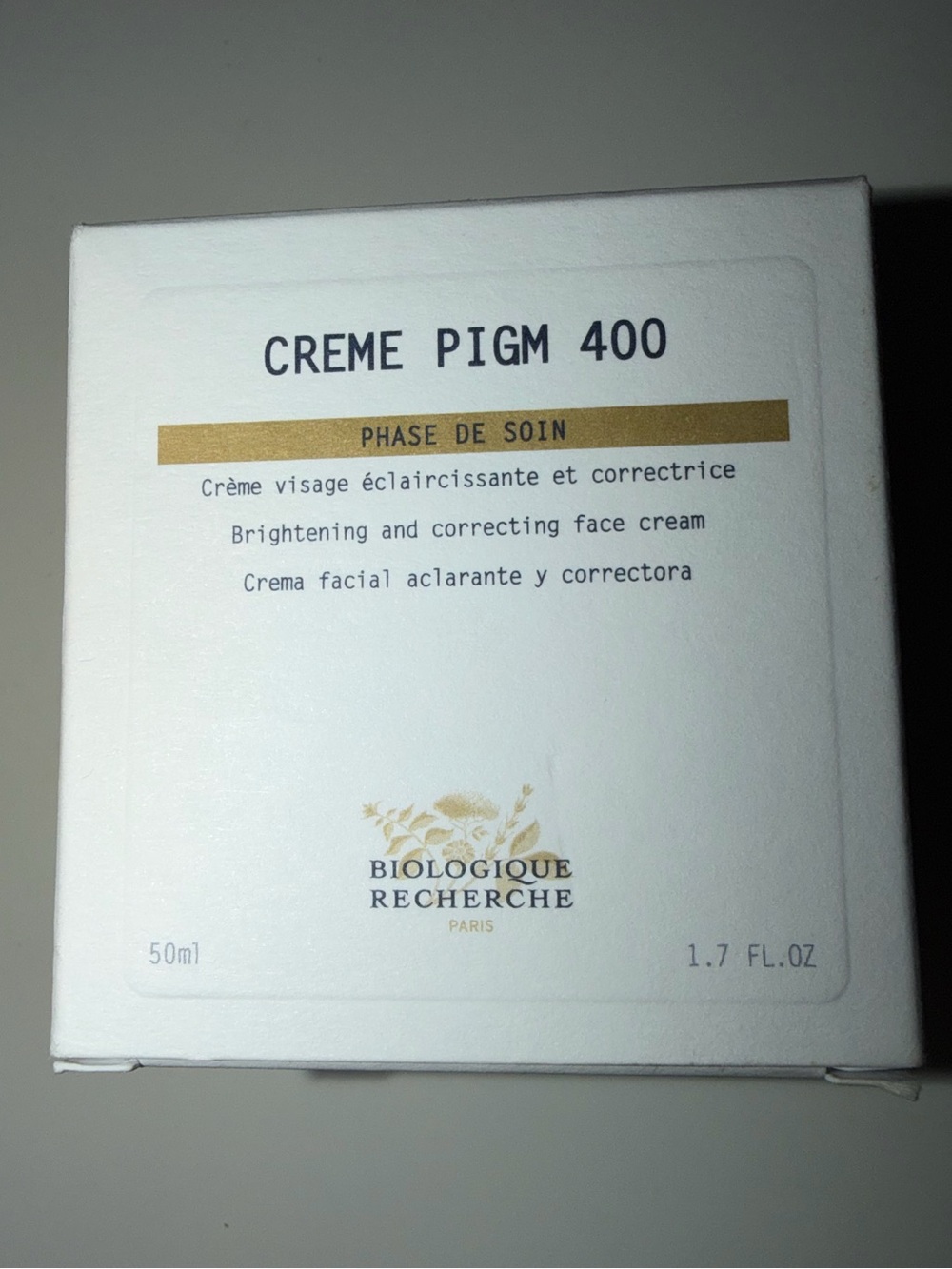 Brand New Biologique Recherche CRÈME PIGM 400
